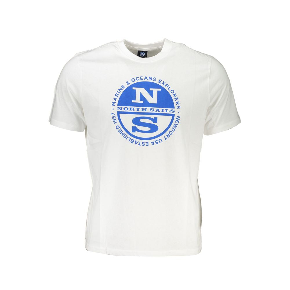 North Sails White Cotton T-Shirt North Sails