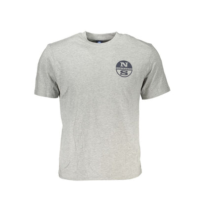 North Sails Gray Cotton T-Shirt North Sails