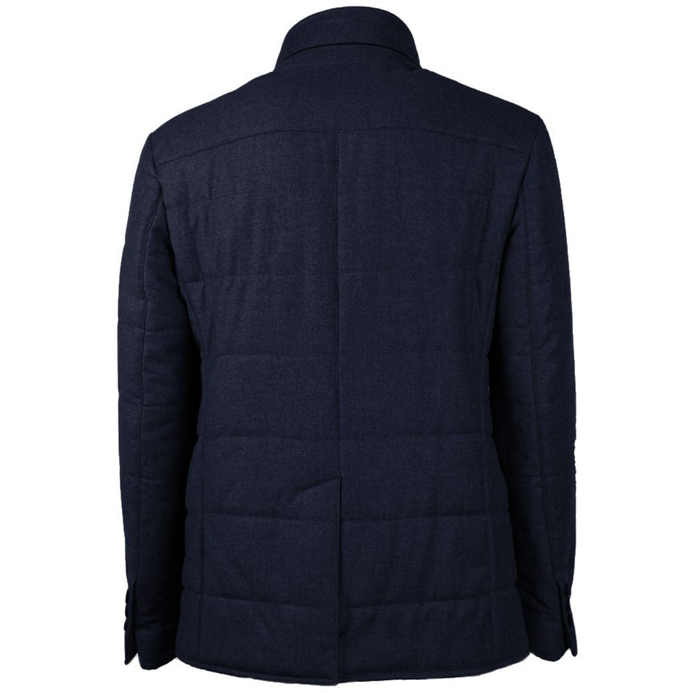 Made in Italy Blue Wool Jacket Made in Italy