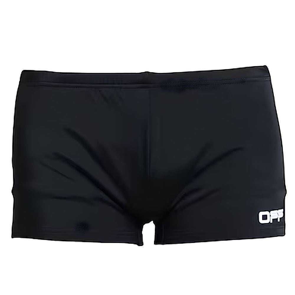 Off-White Black Nylon Swimwear Off-White