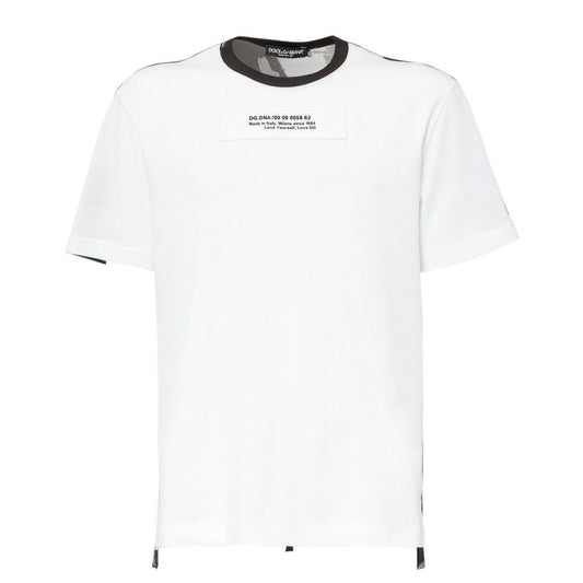 Dolce & Gabbana White Cotton T-Shirt Dolce & Gabbana