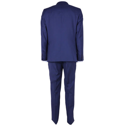 Made in Italy Elegant Gentlemen's Navy Blue Two-Piece Suit Made in Italy