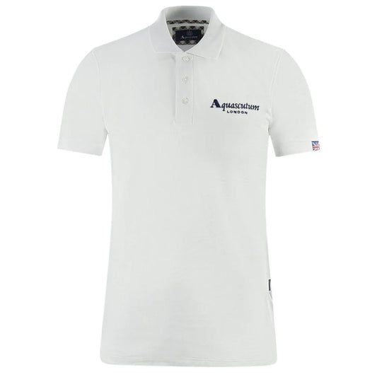 Aquascutum Elegant White Cotton Polo Shirt Aquascutum