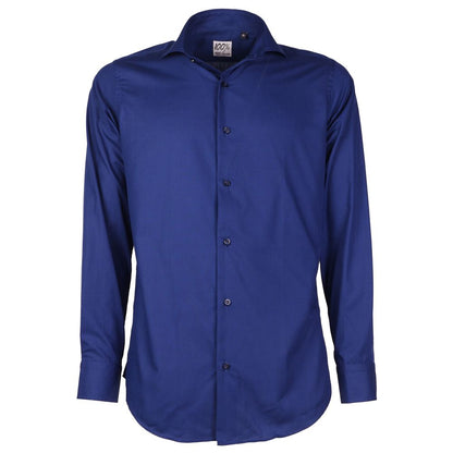 Made in Italy Blue Cotton Shirt Made in Italy