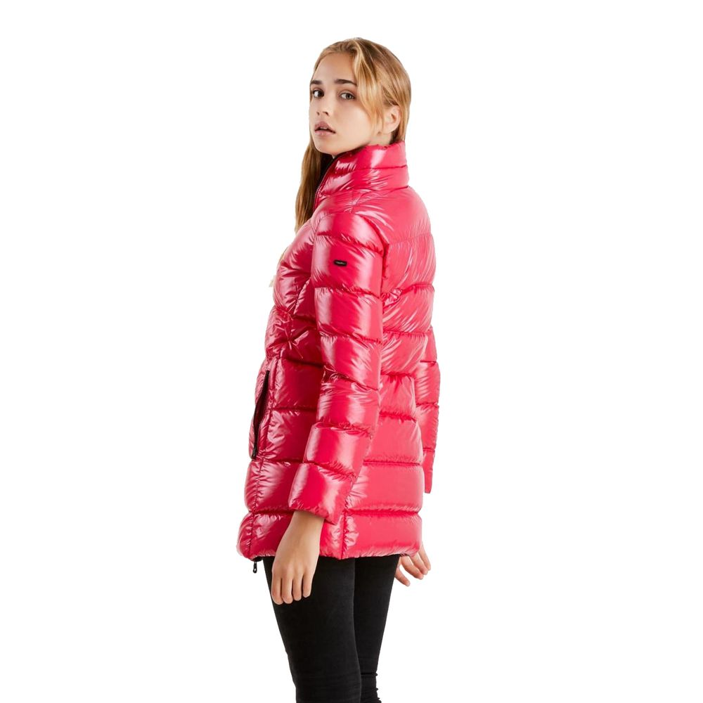 Refrigiwear Fuchsia Shimmer Long Down Jacket Refrigiwear