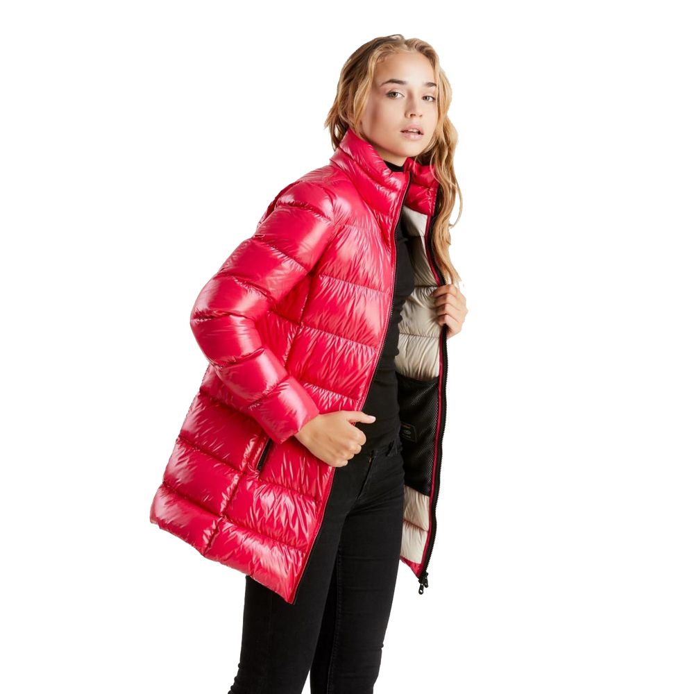 Refrigiwear Fuchsia Shimmer Long Down Jacket Refrigiwear