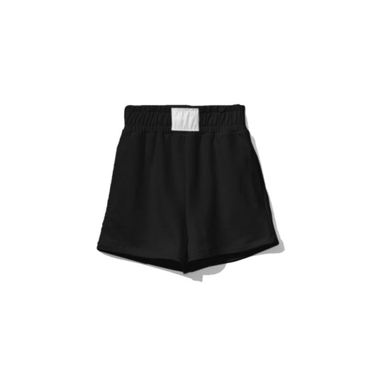 Comme Des Fuckdown Chic Stretch Cotton Shorts with Logo Accents Comme Des Fuckdown