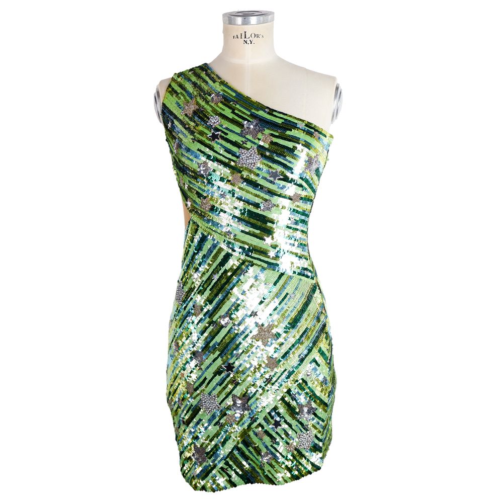 Elisabetta Franchi Emerald Sequin Starlight Dress Elisabetta Franchi