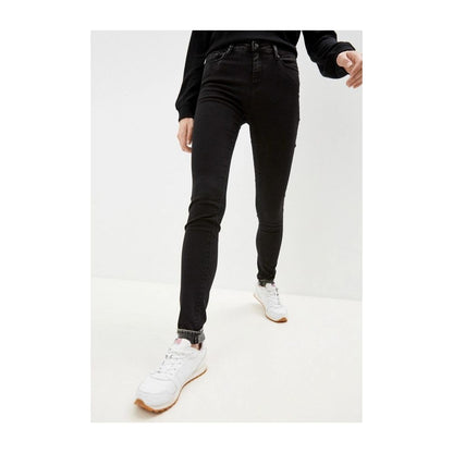 Love Moschino Elegant Black Stretch Slim Jeans Love Moschino