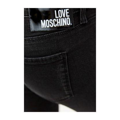 Love Moschino Elegant Black Stretch Slim Jeans Love Moschino