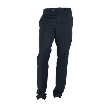 Made in Italy Elegant Black Italian Designer Trousers Made in Italy