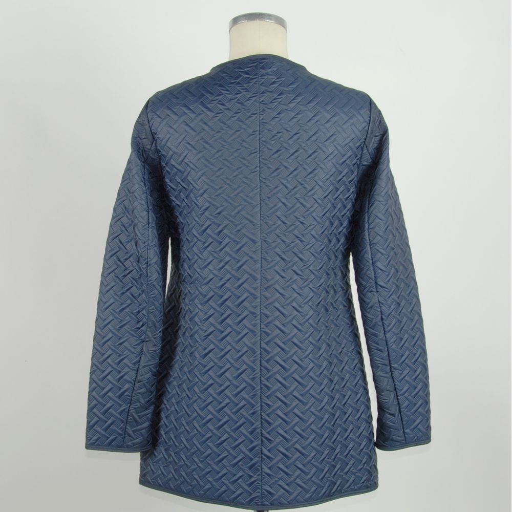 Emilio Romanelli Elegant Blue Polyester Jacket Emilio Romanelli