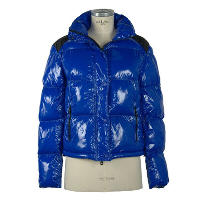 Refrigiwear Chic Blue Down Jacket with Eco-Friendly Flair Refrigiwear