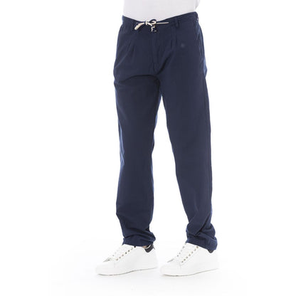 Baldinini Trend Blue Cotton Men Chino Baldinini Trend