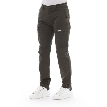 Baldinini Trend Army Cotton Men Cargo Trouser Baldinini Trend