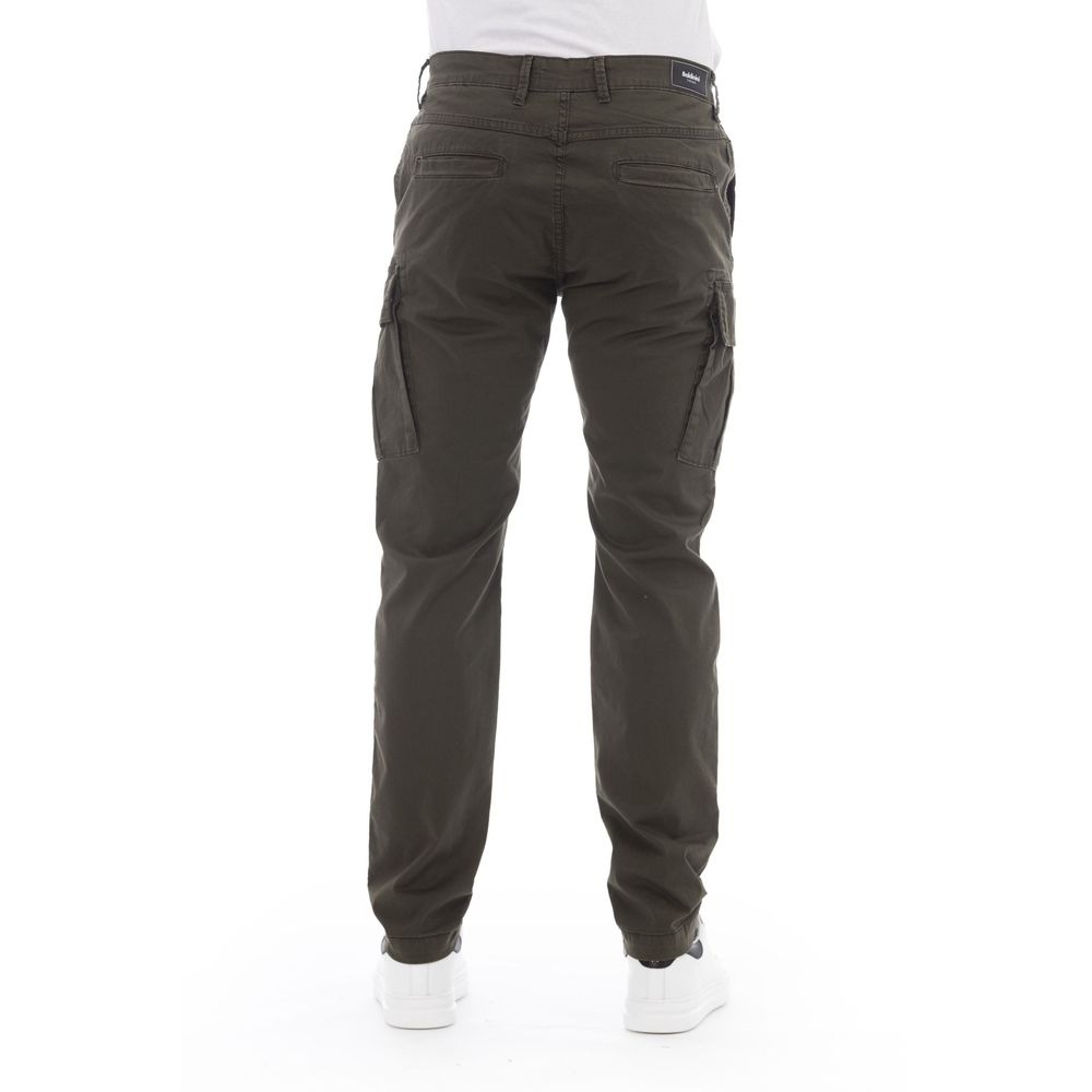 Baldinini Trend Army Cotton Men Cargo Trouser Baldinini Trend