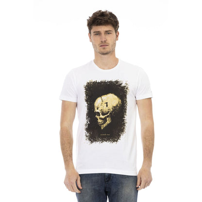 Trussardi Action White Cotton Men T-Shirt Trussardi Action