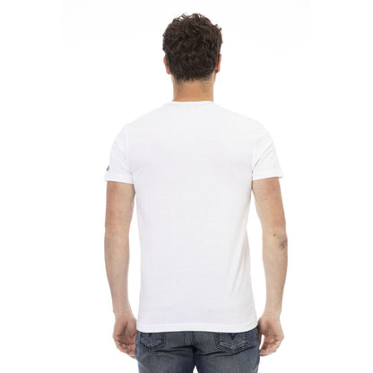 Trussardi Action White Cotton Men T-Shirt Trussardi Action