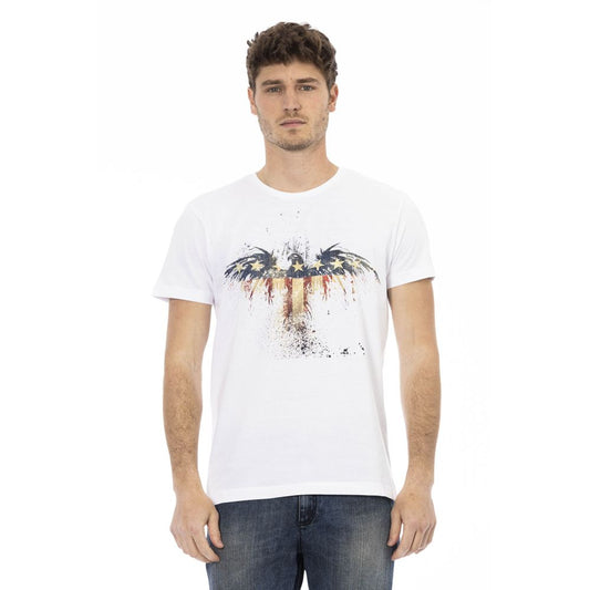 Trussardi Action White Cotton Men T-Shirt Trussardi Action