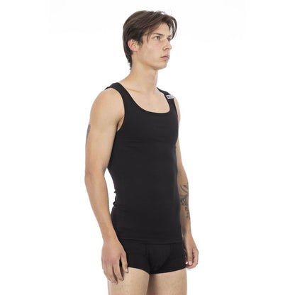 Bikkembergs Black Cotton Men's Tank Top Bikkembergs