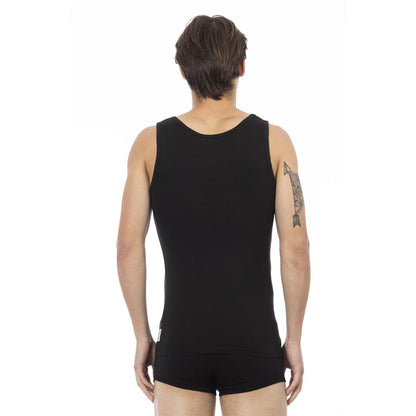 Bikkembergs Black Cotton Men's Tank Top Bikkembergs