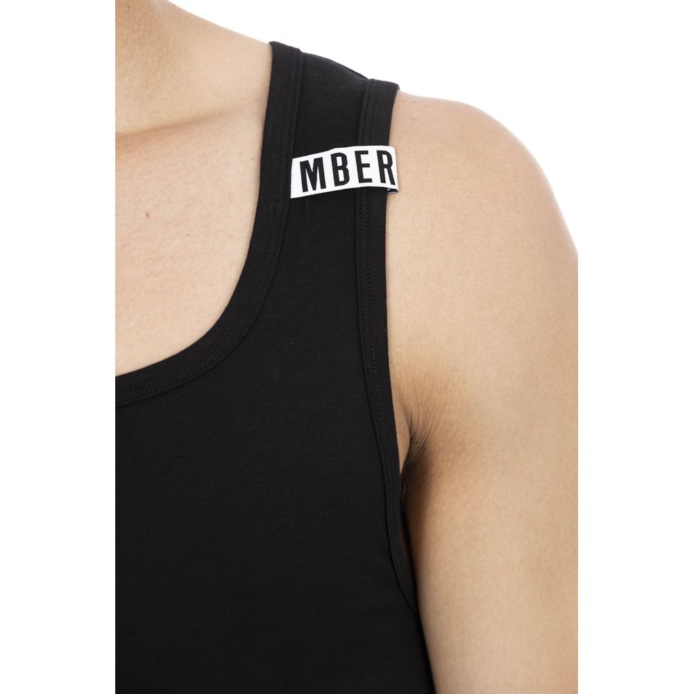 Bikkembergs Black Cotton Men's Tank Top Bikkembergs