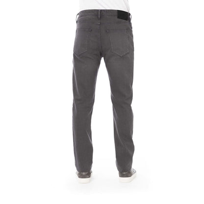 Baldinini Trend Gray Cotton Men Jeans Baldinini Trend