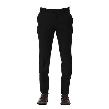 Trussardi Black Wool Men Trouser Trussardi