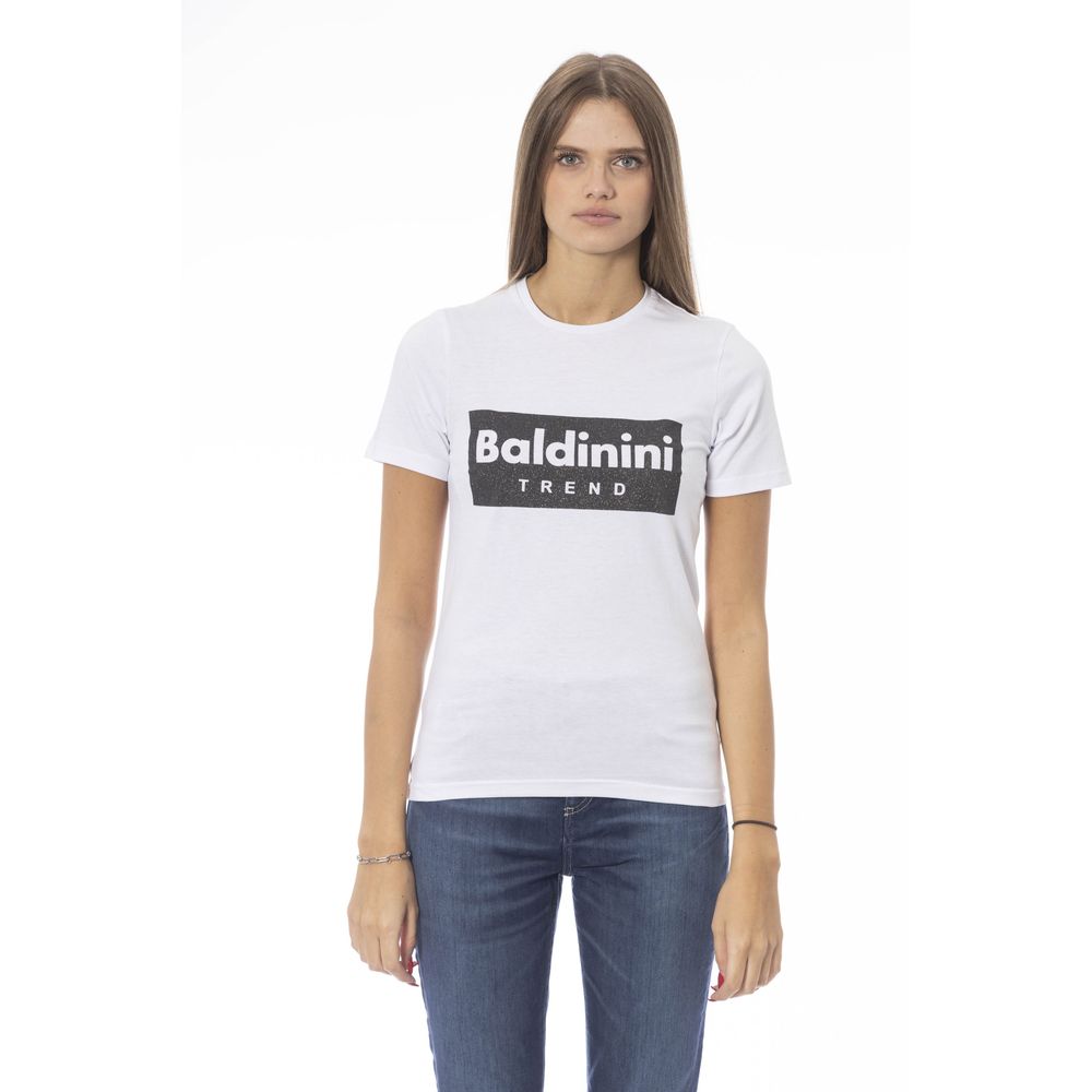 Baldinini Trend White Cotton Women T-Shirt Baldinini Trend