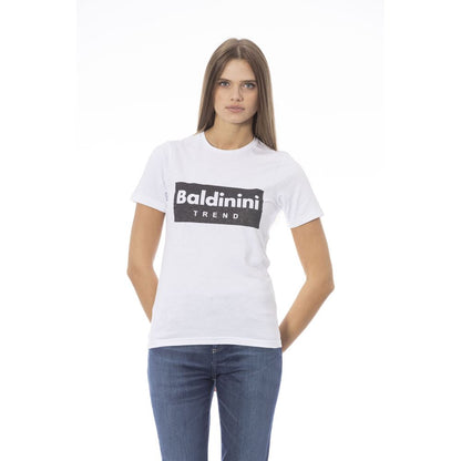 Baldinini Trend White Cotton Women T-Shirt Baldinini Trend