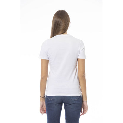 Baldinini Trend White Cotton Women T-Shirt Baldinini Trend