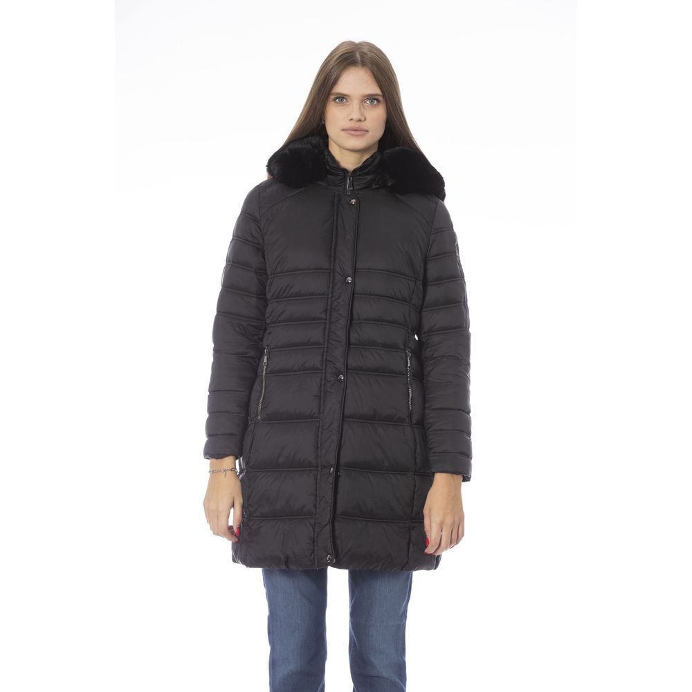 Baldinini Trend Black Polyester Women Jacket Baldinini Trend