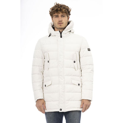 Baldinini Trend White Polyester Men's Jacket Baldinini Trend