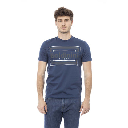 Baldinini Trend Blue Cotton Men T-Shirt Baldinini Trend