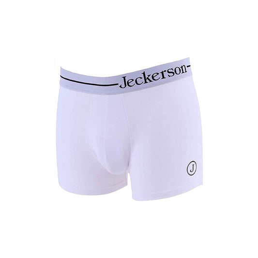 Jeckerson White Cotton Men Boxer Jeckerson