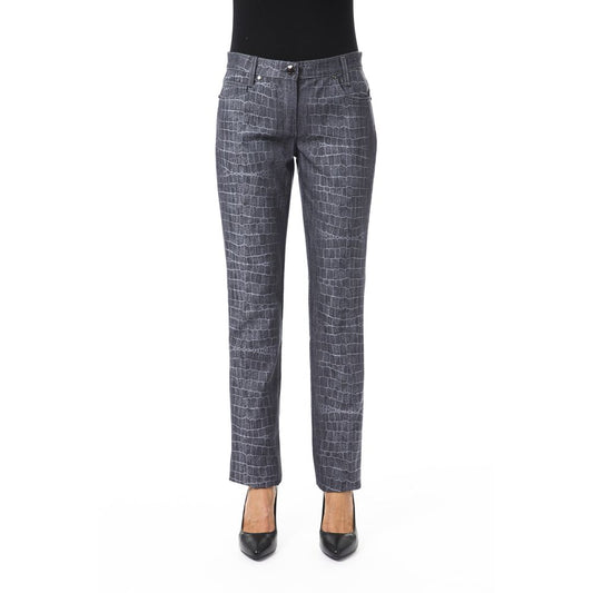 BYBLOS Black Viscose Women Pants BYBLOS