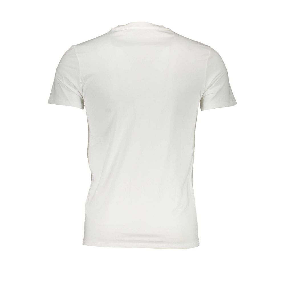 Guess Jeans Chic White Slim Fit V-Neck Tee Guess Jeans