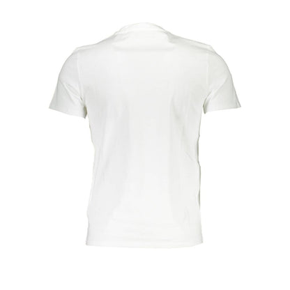 Guess Jeans Sleek Slim Fit White Tee with Logo Print Guess Jeans