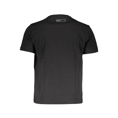 Plein Sport Elevated Athletic Black Tee with Iconic Print Plein Sport