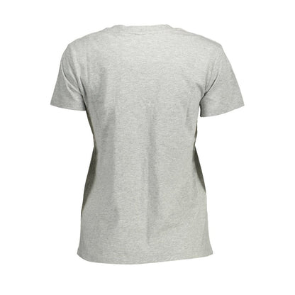 Levi's Chic Gray Round Neck Cotton Tee Levi's