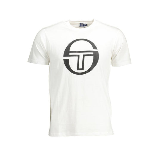 Sergio Tacchini White Cotton T-Shirt Sergio Tacchini