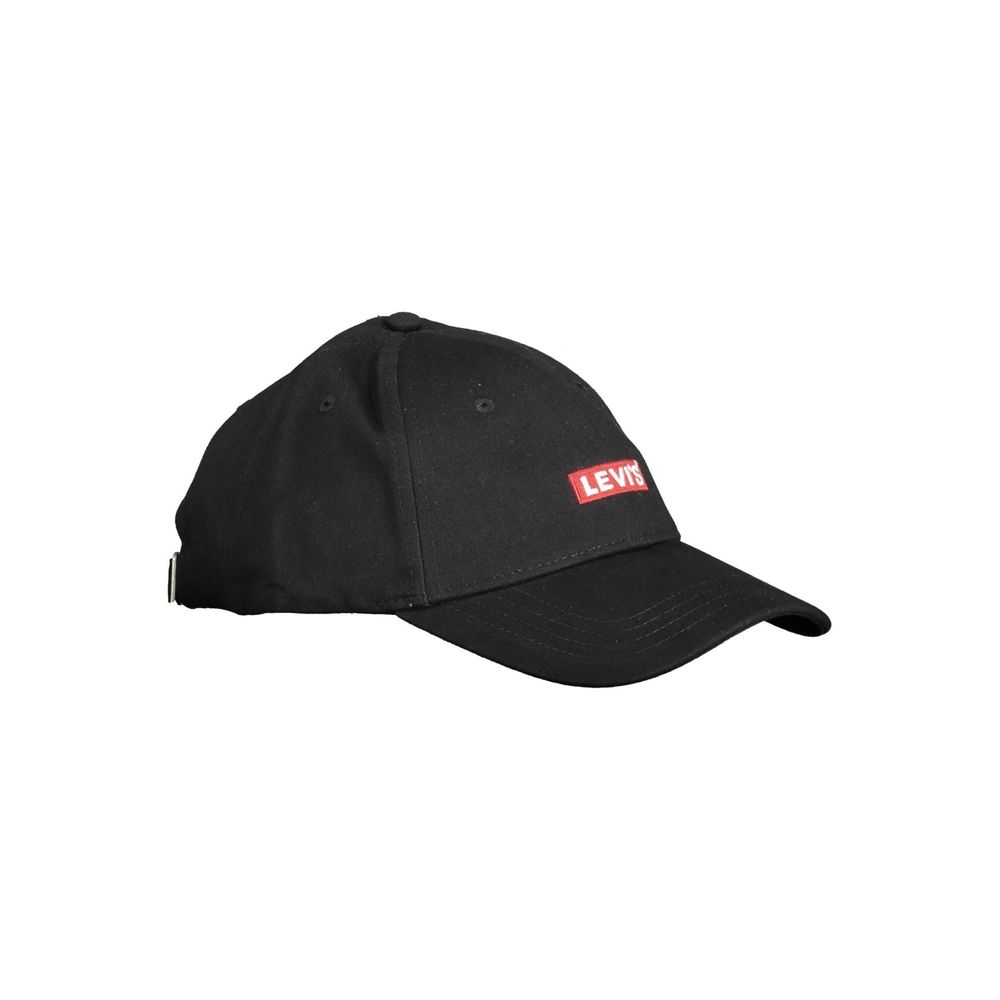 Levi's Chic Embroidered Visor Cap in Elegant Black Levi's