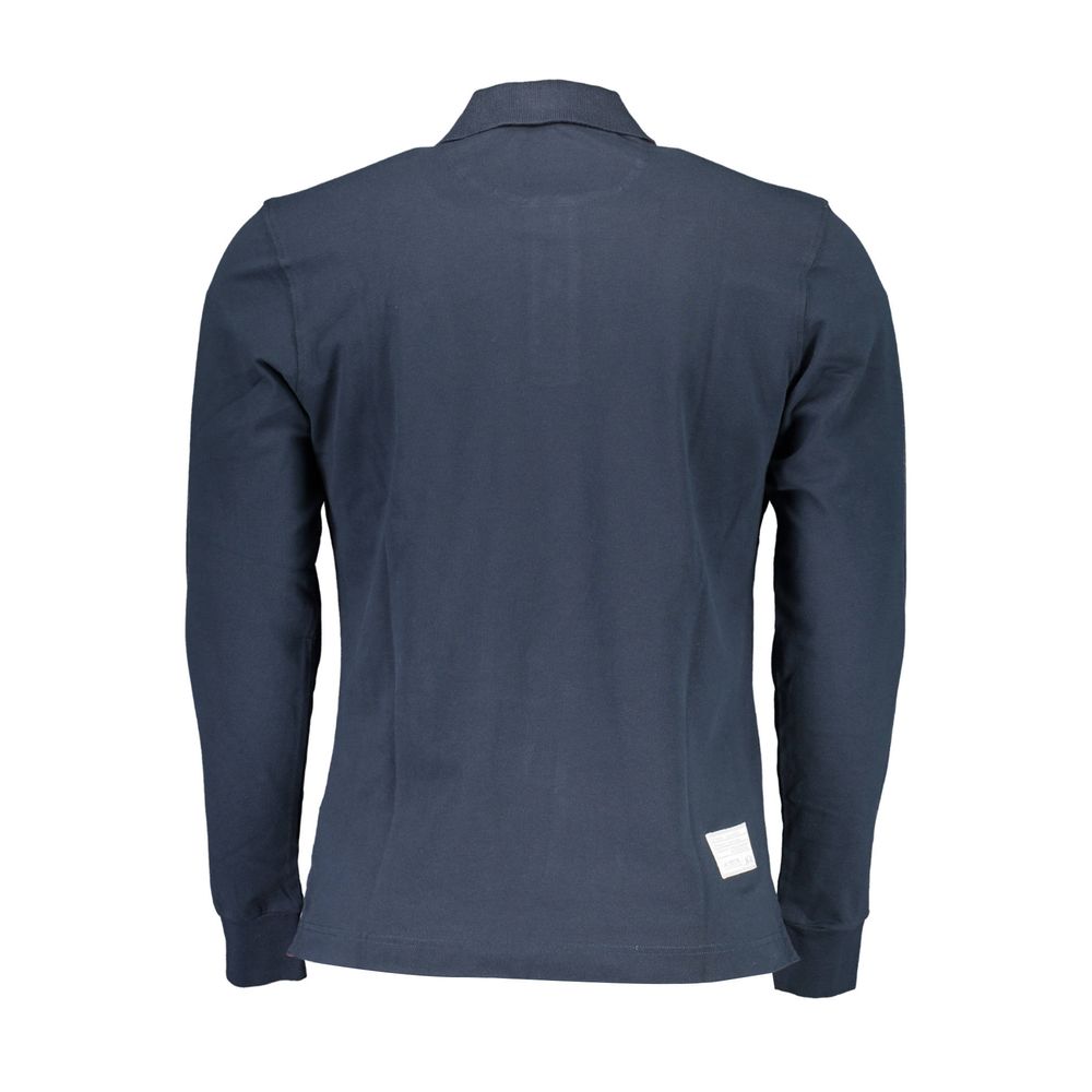 La Martina Classic Blue Long-Sleeve Polo Elegance La Martina