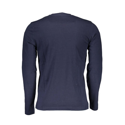 North Sails Blue Long Sleeve Tee with Signature Print North Sails