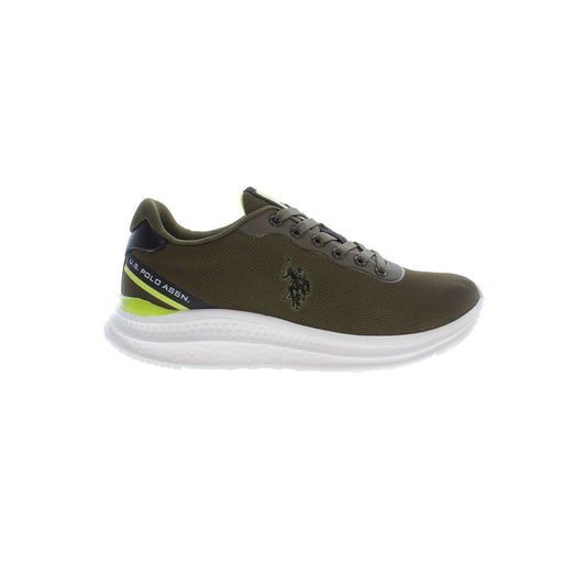 U.S. POLO ASSN. Chic Green Lace-Up Sports Sneakers U.S. POLO ASSN.