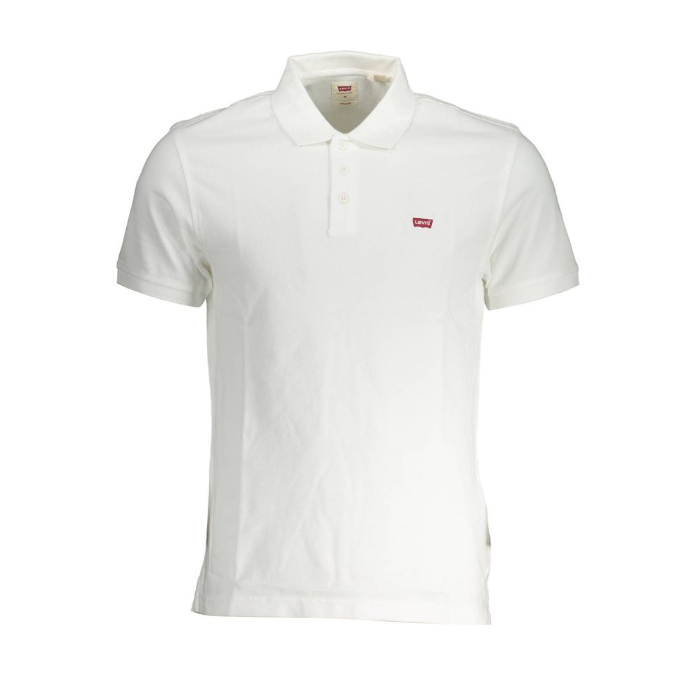 Levi's Classic White Cotton Polo Shirt Levi's