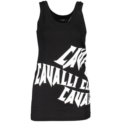 Cavalli Class Chic Wide-Shouldered Printed Tank Top Cavalli Class