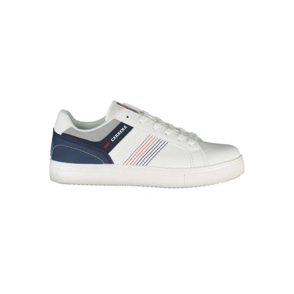 Sleek White Carrera Sneakers with Contrasting Accents Carrera