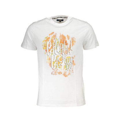 Cavalli Class Gray Cotton T-Shirt Cavalli Class