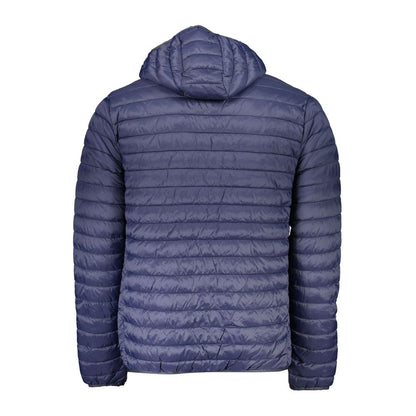 North Sails Chic Blue Hooded Jacket with Sleek Zip Detail North Sails